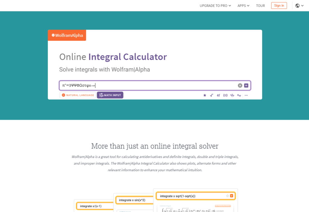 Integral Calculator - Wolfram|Alpha