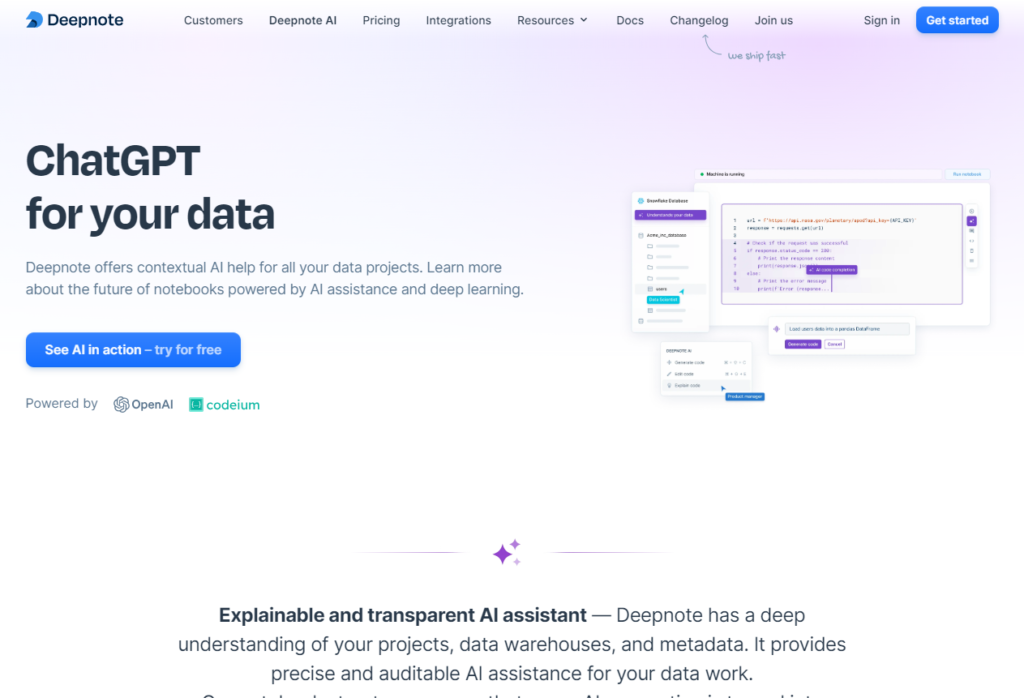 Deepnote AI